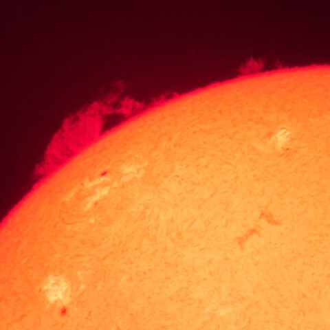 6/13夕方の太陽(プロミネンス)