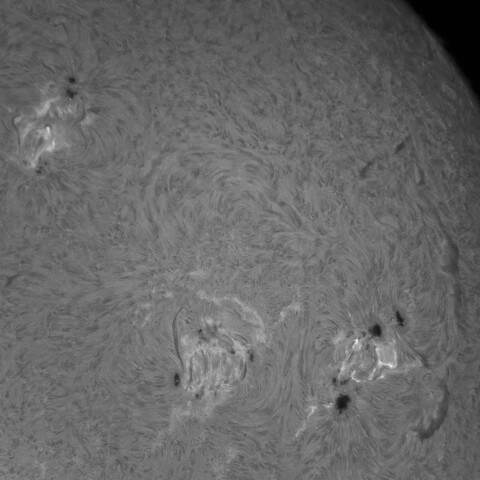 6/20朝の太陽(黒点群のセット)