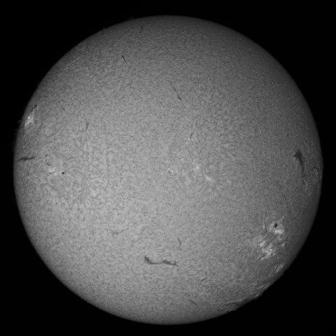 7/6朝の太陽(Hα中心付近)