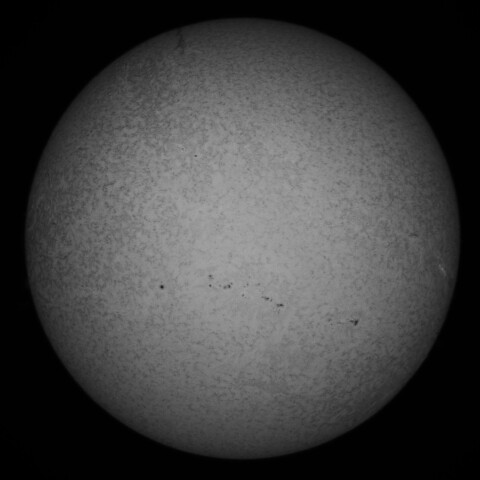 7/21朝の太陽(Hα少し長波長側)