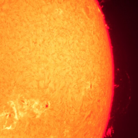 7/22夕方の太陽(プロミネンス)