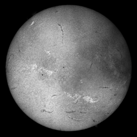 7/28朝の太陽(Hα中心付近)