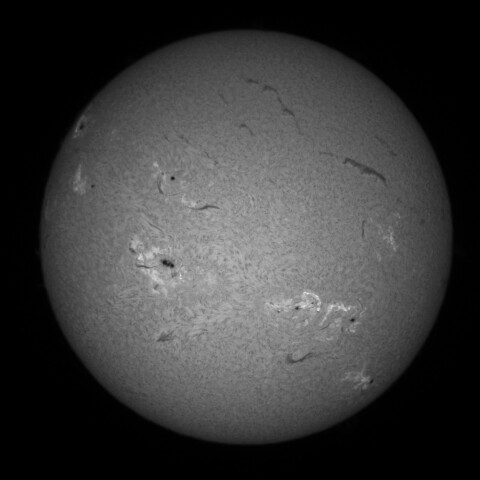 8/9朝の太陽(Hα中心付近)