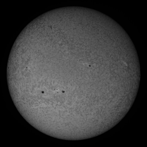 8/21の太陽(Hα少し短波長側)