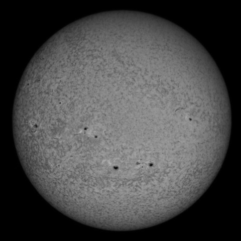 8/23朝の太陽(Hα少し短波長側)