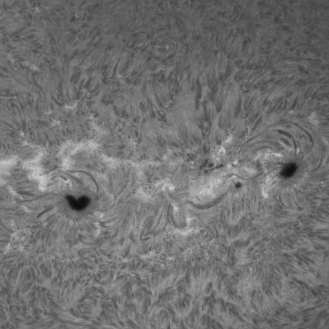 8/23朝の太陽(3790、3792付近)
