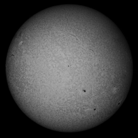 8/28朝の太陽(Hα少し長波長側)