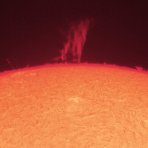 8/28朝の太陽(プロミネンス①)