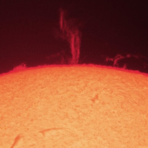 8/30朝の太陽(プロミネンス①)