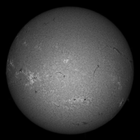 9/1朝の太陽(Hα中心付近)