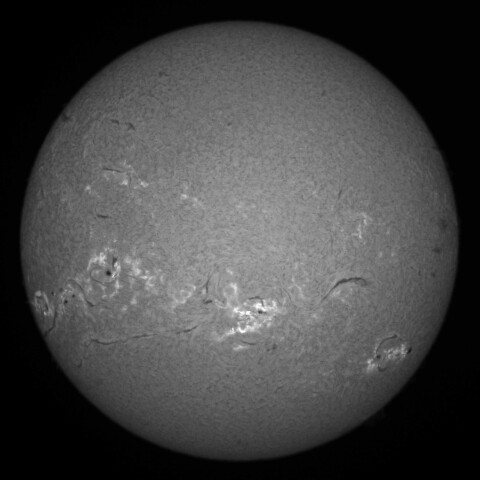 9/4朝の太陽(Hα中心付近)