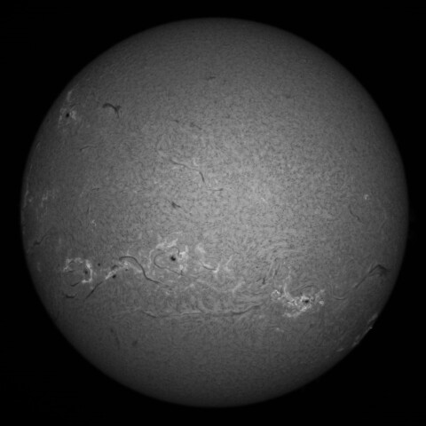 9/6朝の太陽(Hα中心付近)