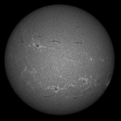 9/9朝の太陽(Hα中心付近)