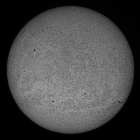 9/8朝の太陽(Hα少し短波長側)