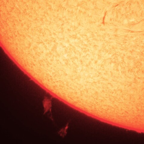 9/11朝の太陽(プロミネンス)