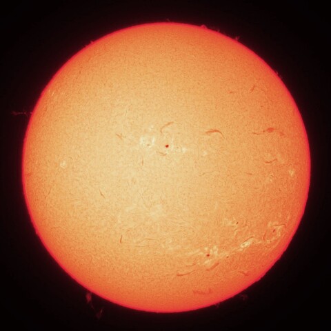 9/11朝の太陽(Hα・カラーにて)