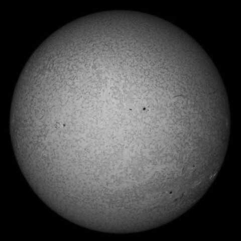 9/12朝の太陽(Hα少し長波長側)