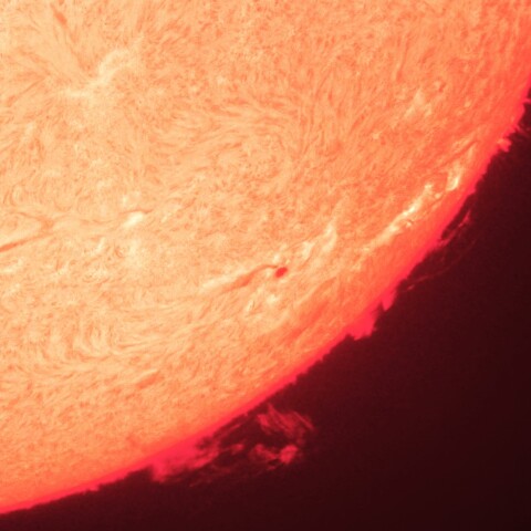 9/13朝の太陽(3815付近のプロミネンス)