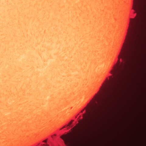 9/14朝の太陽(Hα・プロミネンス)