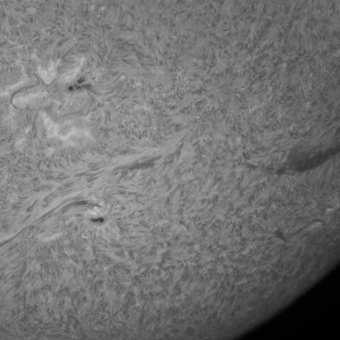 9/24朝の太陽(3827、3828付近)