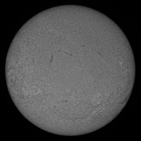 9/25朝の太陽(Hα少し短波長側)