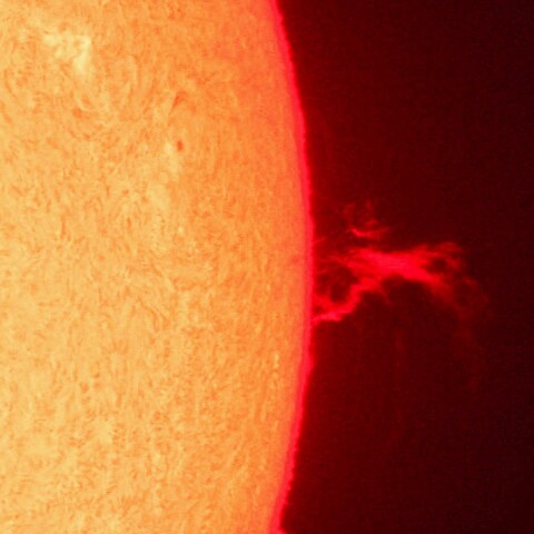 9/25朝の太陽(プロミネンス)