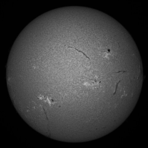 10/11昼の太陽(Hα中心付近)