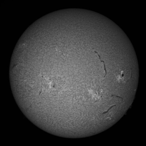 10/12朝の太陽(Hα中心付近)