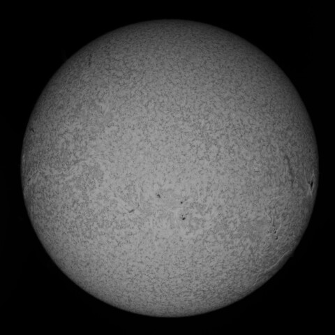 10/14朝の太陽(Hα少し長波長側)