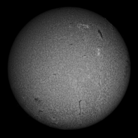 10/20朝の太陽(Hα中心付近)