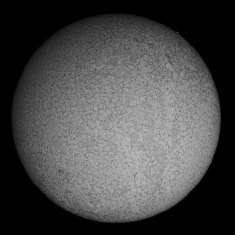 10/20朝の太陽(Hα少し長波長側)