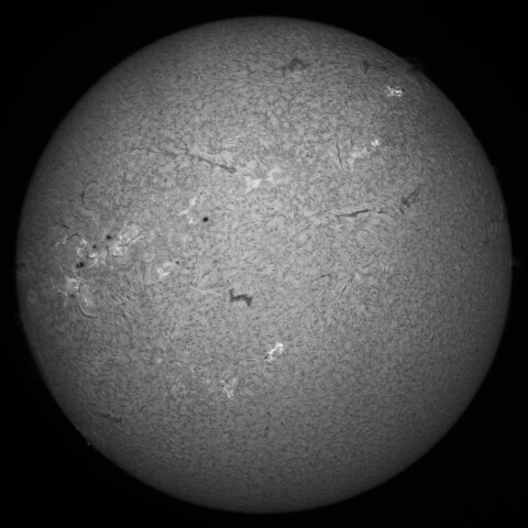 10/27朝の太陽(Hα中心付近)