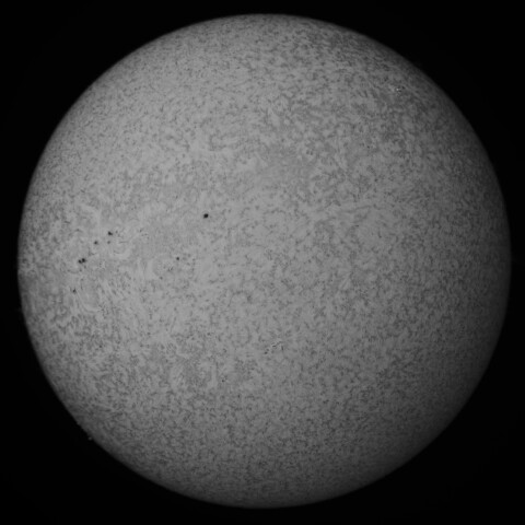 10/27朝の太陽(Hα少し長波長側)