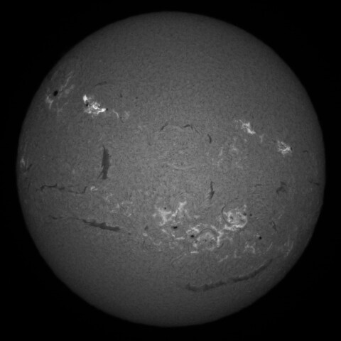 10/31朝の太陽(Hα中心付近)