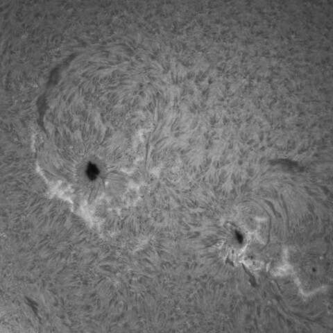 11/3朝の太陽(3878、3879付近)