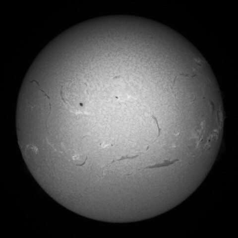 11/3昼の太陽(Hα・PST～FL90Sの全球撮影テスト)