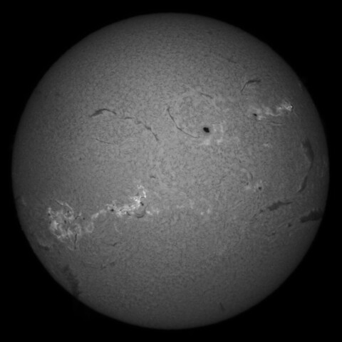 11/6昼の太陽(Hα中心付近)
