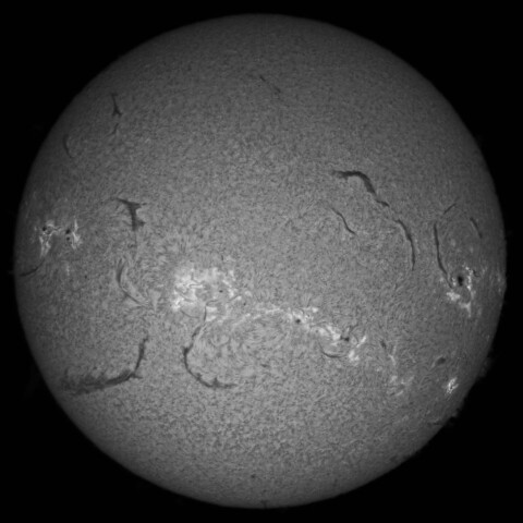 11/9朝の太陽(Hα中心付近)
