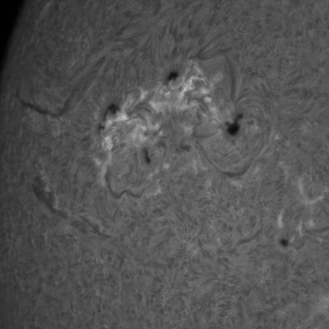 11/25朝の太陽(3902、3905、3906付近)