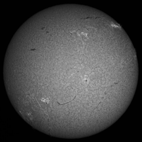 1/1朝の太陽(Hα中心付近)