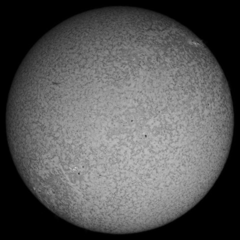 1/1朝の太陽(Hα少し長波長側)