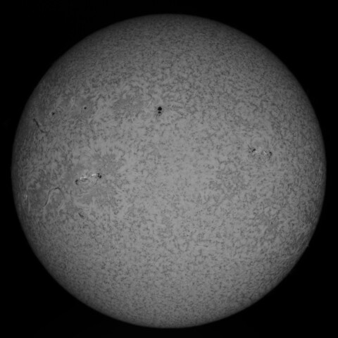 1/18昼の太陽(Hα少し長波長側)