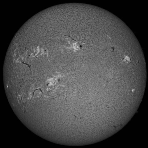 1/19午前中の太陽(Hα中心付近)