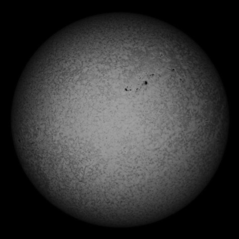 2/6朝の太陽(Hα少し長波長側)