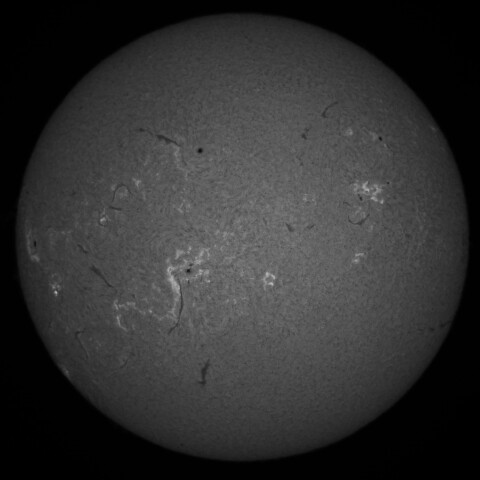 2/15朝の太陽(Hα中心付近)