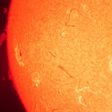 2/15朝の太陽(プロミネンス)