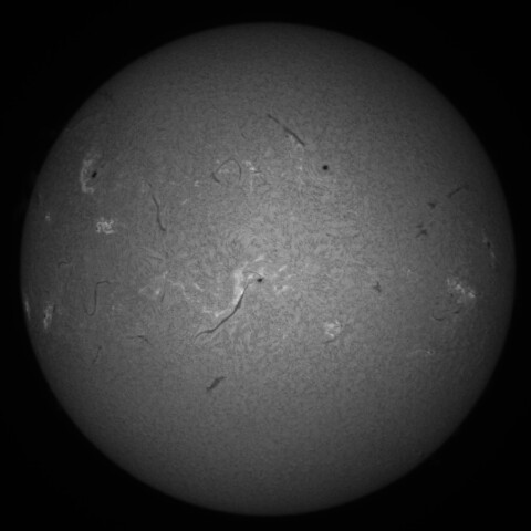 2/16昼の太陽(Hα中心付近)