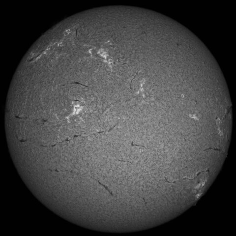 2/27昼の太陽(Hα中心付近)