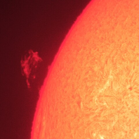 3/14朝の太陽(プロミネンス)