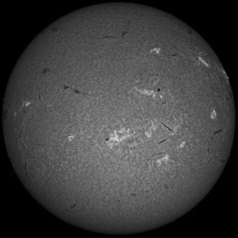 4/5朝の太陽(Hα中心付近)